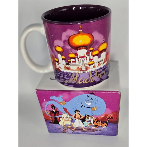 VINTAGE Disney Aladdin 12‎ oz Mug, Made in Japan tea cup coffee Disney Store - Picture 1 of 9